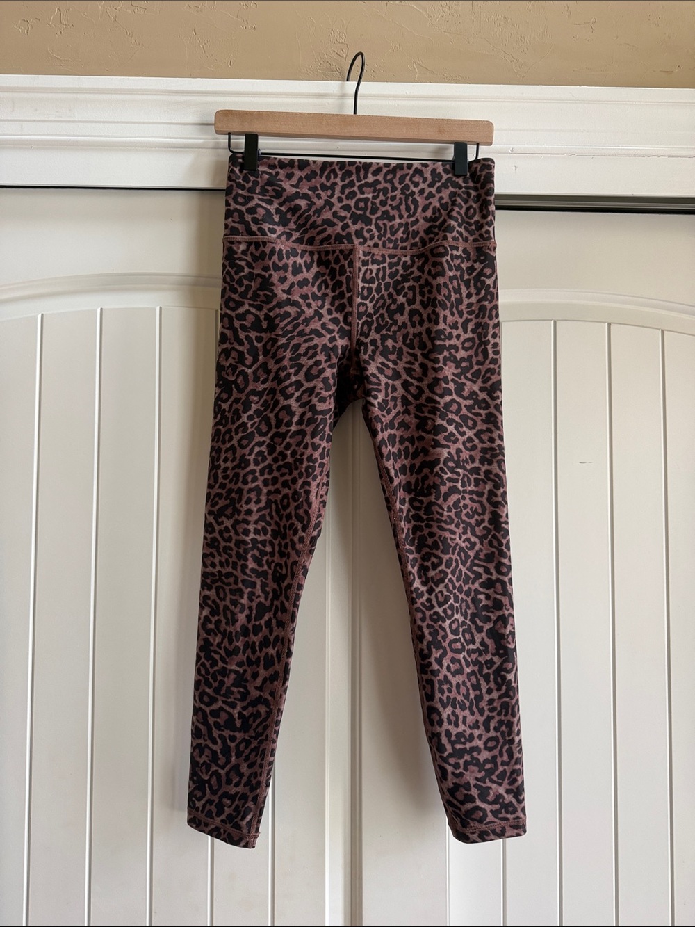 Athleta Brown and Black Leopard Print Leggings